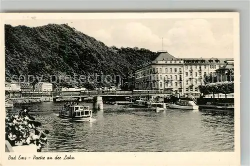 AK / Ansichtskarte Bad Ems Lahnpartie Kat. Bad Ems