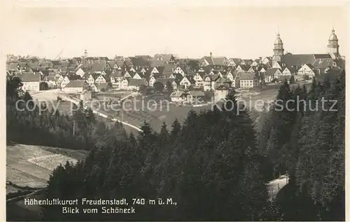 AK / Ansichtskarte Freudenstadt Blick vom Schoeneck Kat. Freudenstadt