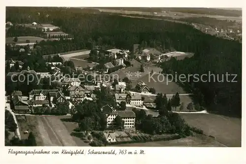 AK / Ansichtskarte Koenigsfeld Schwarzwald Fliegeraufnahme Kat. Koenigsfeld im Schwarzwald