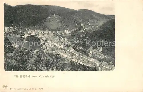 AK / Ansichtskarte Triberg Schwarzwald Blick vom Kaiserfelsen Kat. Triberg im Schwarzwald