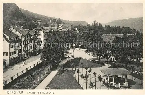 AK / Ansichtskarte Herrenalb Bad Partie mit Kurplatz Kat. Bad Herrenalb