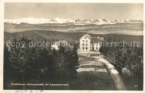 AK / Ansichtskarte Hochblauen mit Alpenpanorama Kat. Badenweiler
