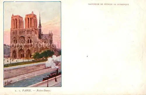 AK / Ansichtskarte Paris Notre Dame Kuenstlerkarte  Kat. Paris