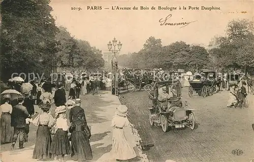 AK / Ansichtskarte Paris Avenue du Bois de Boulogne al la Porte Dauphine Kat. Paris