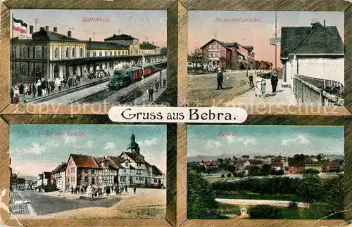 AK / Ansichtskarte Bebra Bahnhof Bahnhofstra&#223;e Linde Kat. Bebra