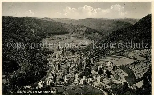 AK / Ansichtskarte Bad Bertrich Blick von Marthashoehe Kat. Bad Bertrich