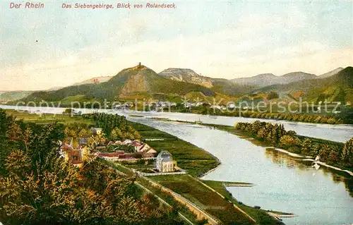 AK / Ansichtskarte Rolandseck Blick auf Rhein mit Siebengebirge Kat. Remagen