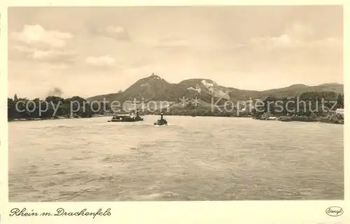 AK / Ansichtskarte Drachenfels Rheinpartie Kat. Koenigswinter