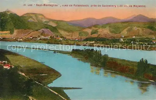 AK / Ansichtskarte Bad Godesberg Mayence Fliegeraufnahme Siebengebirge und Rhein Kat. Bonn