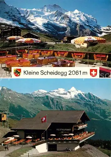 AK / Ansichtskarte Kleine Scheidegg Wengen Restaurant Eigernordwand Kat. Scheidegg Kleine