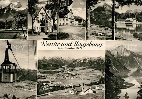 AK / Ansichtskarte Reutte Tirol und Umgebung Bergbahn Alpenpanorama See Kat. Reutte