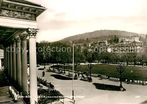 AK / Ansichtskarte Baden Baden Kurhaus mit Neuem und Altem Schloss Kat. Baden Baden