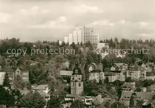 AK / Ansichtskarte Friedrichroda Stadtbild mit FDGB Erholungsheim August Bebel Kat. Friedrichroda