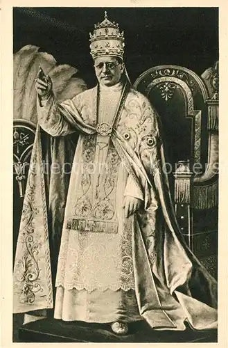AK / Ansichtskarte Papst Papa Pio XI. Kat. Religion