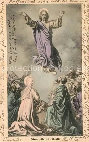 AK / Ansichtskarte Kuenstlerkarte Joseph von Fuehrich Himmelfahrt Christi Kat. Kuenstlerkarte