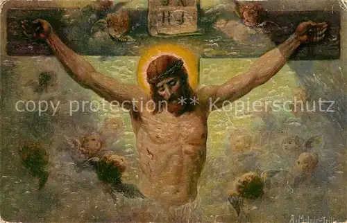 AK / Ansichtskarte Jesus Kuenstlerkarte A. v. Molnar Trill Ecce Homo Kat. Christentum