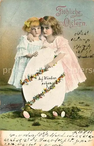 AK / Ansichtskarte Ostern Easter Paques Kinder Ei  Kat. Greetings