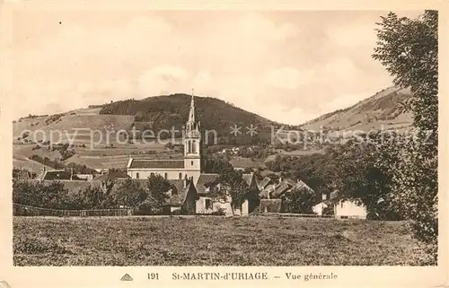 AK / Ansichtskarte Saint Martin d Uriage Vue generale Eglise Kat. Saint Martin d Uriage