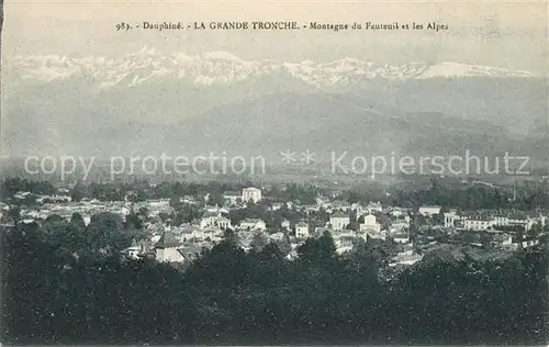 AK / Ansichtskarte La Tronche Montagne du Fauteuil et les Alpes Kat. La Tronche