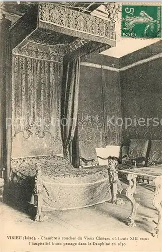 AK / Ansichtskarte Virieu Chambre a coucher du Vieux Chateau ou Louis XIII Kat. Virieu