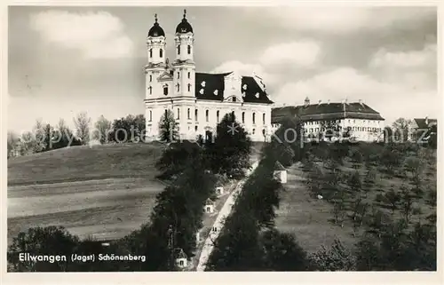 AK / Ansichtskarte Ellwangen Jagst Schoenenberg Kirche Kat. Ellwangen (Jagst)