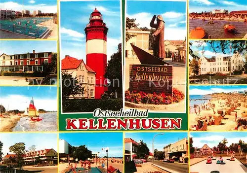 AK / Ansichtskarte Kellenhusen Ostseebad Leuchtturm Strand Segelboot  Kat. Kellenhusen (Ostsee)