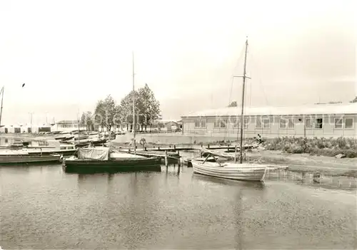 AK / Ansichtskarte Rerik Ostseebad Sommerlager des DTSB Segelboote Anleger Kat. Ostseebad Rerik