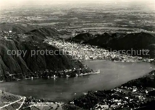 AK / Ansichtskarte Como Lago di Como e primo bacino dal Monte Bisbino