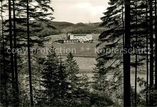 AK / Ansichtskarte Rauschenbach Neuhausen FDGB Erholungsheim Paul Gruner Durchblick vom Waldrand