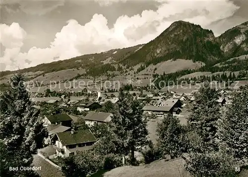 AK / Ansichtskarte Bad Oberdorf Panorama Hoehenluftkurort mit Hirschberg Allgaeuer Alpen Kat. Bad Hindelang