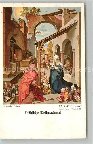 AK / Ansichtskarte Duerer Albrecht Nuernberg Geburt Christi Weihnachten  Kat. Kuenstlerkarte