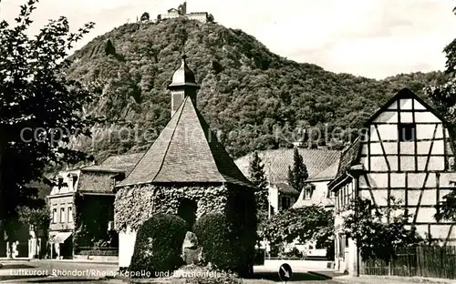 AK / Ansichtskarte Rhoendorf Kapelle und Drachenfels Kat. Bad Honnef