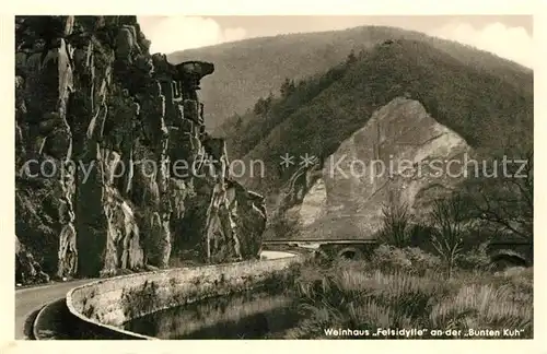 AK / Ansichtskarte Walporzheim Weinhaus Felsidylle an der Bunten Kuh Kat. Bad Neuenahr Ahrweiler