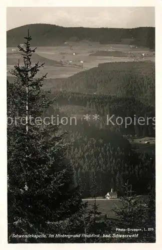 AK / Ansichtskarte Neustadt Schwarzwald Schwendekapelle mit Hochfirst