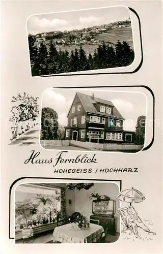 AK / Ansichtskarte Hohegeiss Harz Haus Fernblick Kat. Braunlage