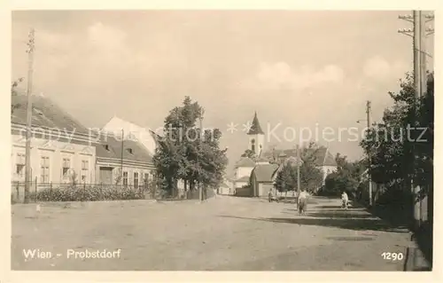 AK / Ansichtskarte Probstdorf Wien Panorama Kirche