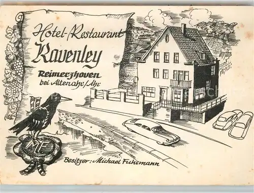 AK / Ansichtskarte Reimerzhoven Hotel Restaurant Kavenley Lageplan Klappkarte Kat. Altenahr