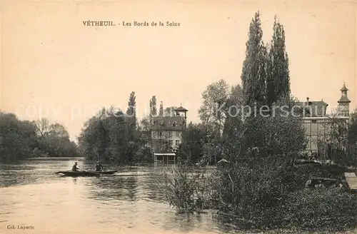 AK / Ansichtskarte Vetheuil Les Bords de la Seine Kat. Vetheuil