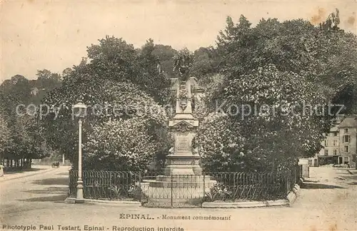 AK / Ansichtskarte Epinal Vosges Monument commemoratif Kat. Epinal
