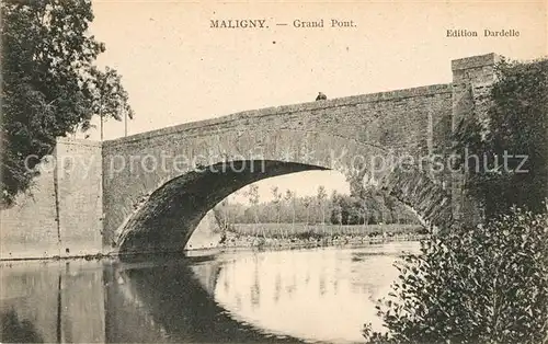 AK / Ansichtskarte Maligny Yonne Grand Pont Kat. Maligny