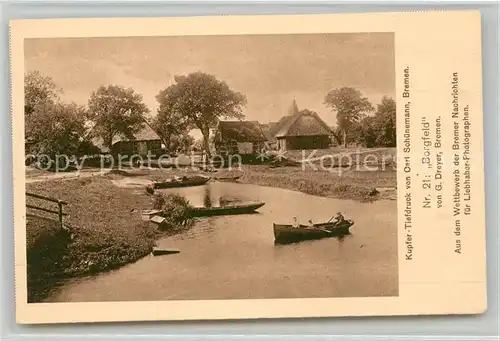 AK / Ansichtskarte Borgfeld See Ruderboote Kat. Bremen