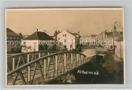 AK / Ansichtskarte Altheim Oberoesterreich Br&#252;cke Panorama Kat. Altheim