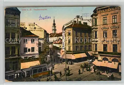 AK / Ansichtskarte Linz Donau Taubenmarkt Kat. Linz