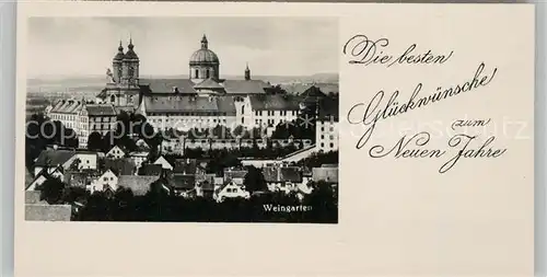 AK / Ansichtskarte Weingarten Wuerttemberg Wallfahrtskirche Glueckwunschkarte