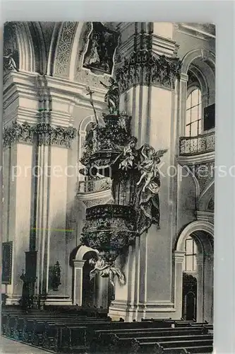 AK / Ansichtskarte Weingarten Wuerttemberg Kanzel in der Wallfahrtskirche