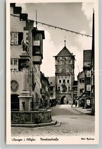 AK / Ansichtskarte Wangen Allgaeu Paradiesstrasse Kat. Wangen im Allgaeu