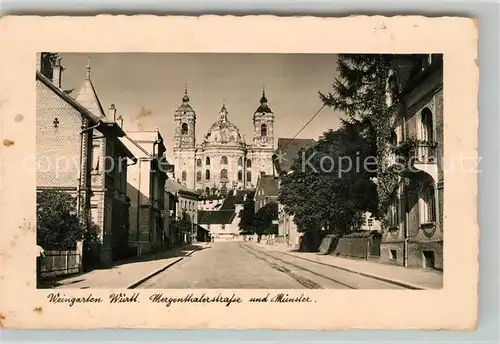 AK / Ansichtskarte Weingarten Wuerttemberg Mergenthalerstrasse Muenster