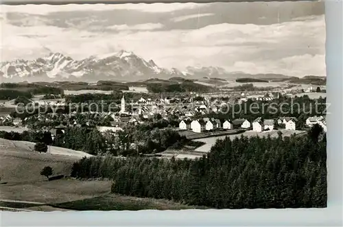 AK / Ansichtskarte Wangen Allgaeu Panorama mit Saentis Kat. Wangen im Allgaeu