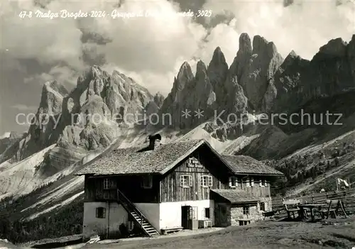 AK / Ansichtskarte Rifugio Malga Brogles Brogleshuette Schutzhuette Dolomiten
