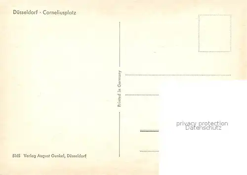 AK / Ansichtskarte Duesseldorf Corneliusplatz Kat. Duesseldorf